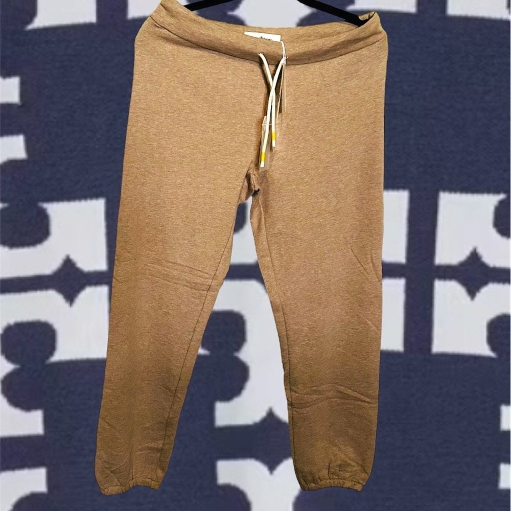 Tory Burch Sport French Terry Sweatpants Natural Heather Size XS